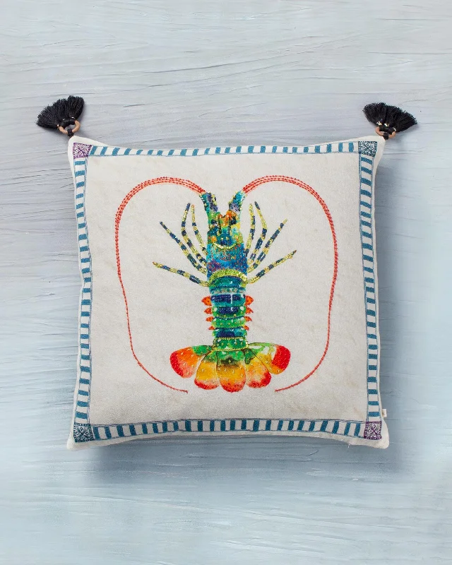 Lobster Cushion Cover - White Street