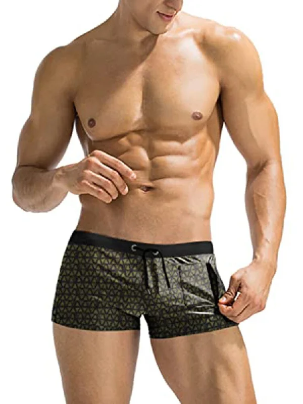 Swim Printed Square Leg Board Short (Us Only) Athletic Men's High