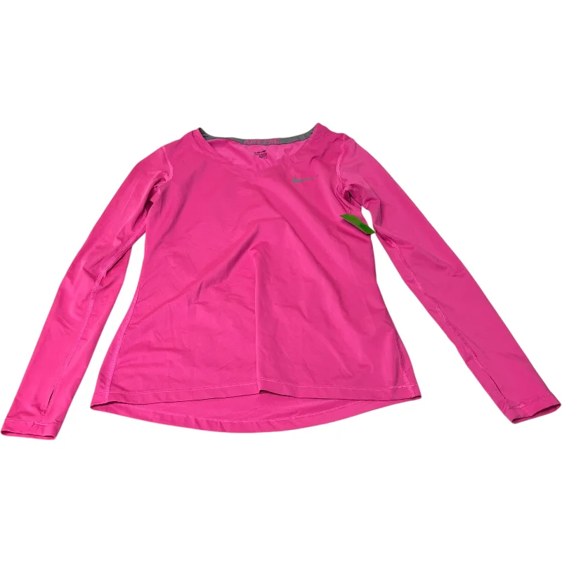 Athletic Top Long Sleeve Crewneck By Nike Apparel In Pink, Size: L Artistic Men's Hand