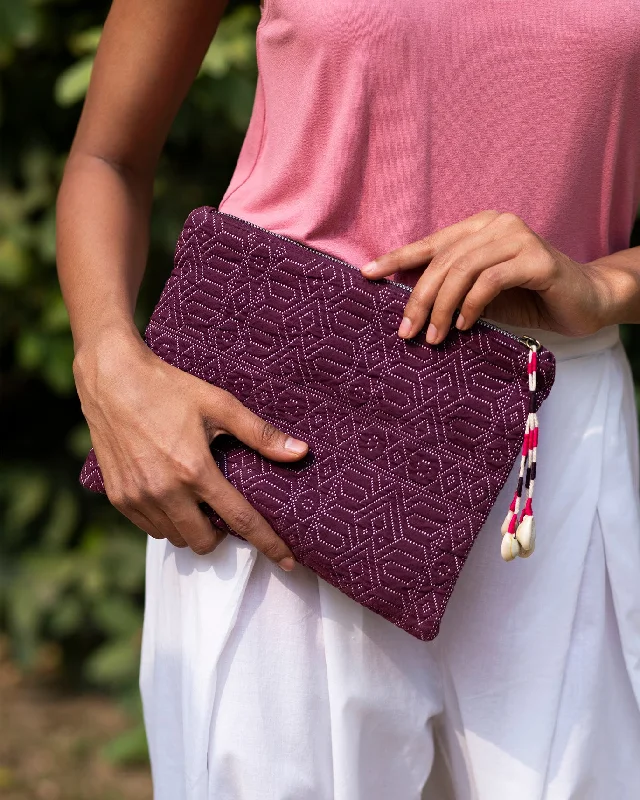 Midi Jacquard Pouch - Purple Classic Men's Pin