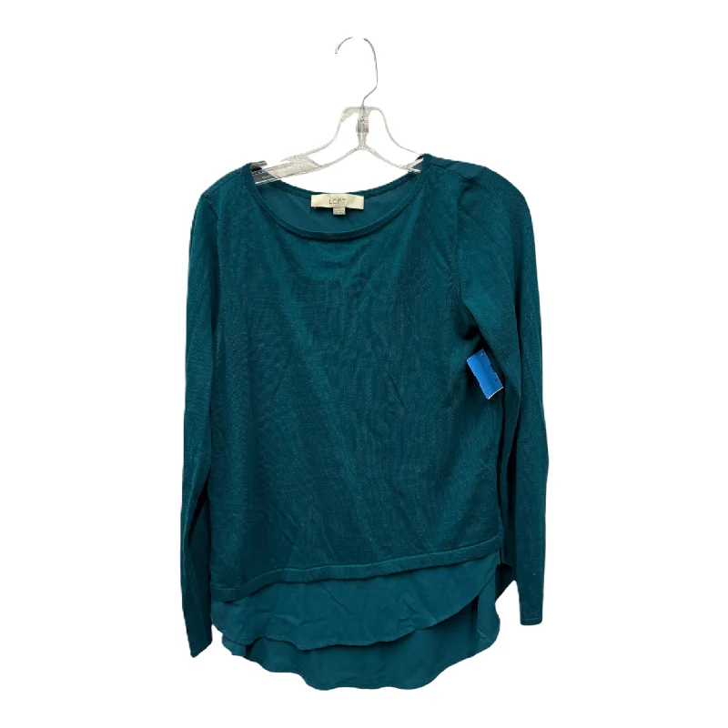 Top Long Sleeve By Loft In Teal, Size: Xs Masculine Men's 