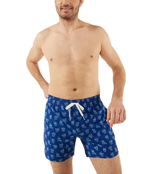 Chubbies 5.5-Inch The Coladas Swim Trunks - Navy Youthful Men's Anime