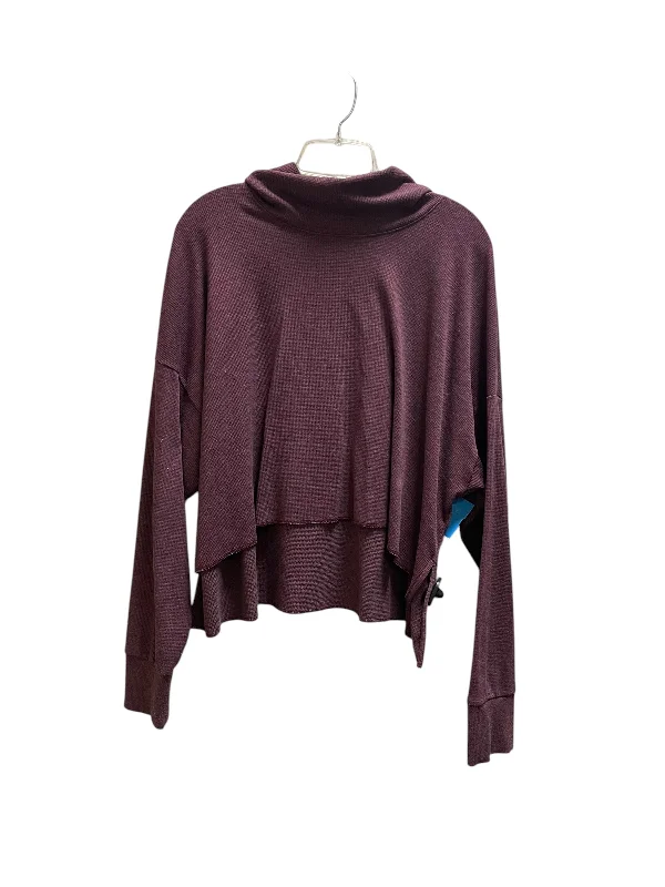 Top Long Sleeve By American Eagle In Maroon, Size: L Classic Men's Pin