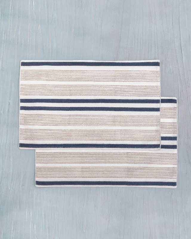 Zanzibar Stripe Placemat (Set of 2) Elegant Men's Formal 