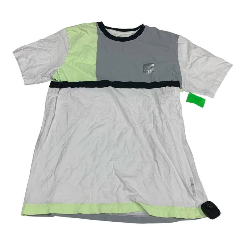 Athletic Top Short Sleeve By Nike Apparel In Green & Grey, Size: M Bohemian Men's Free