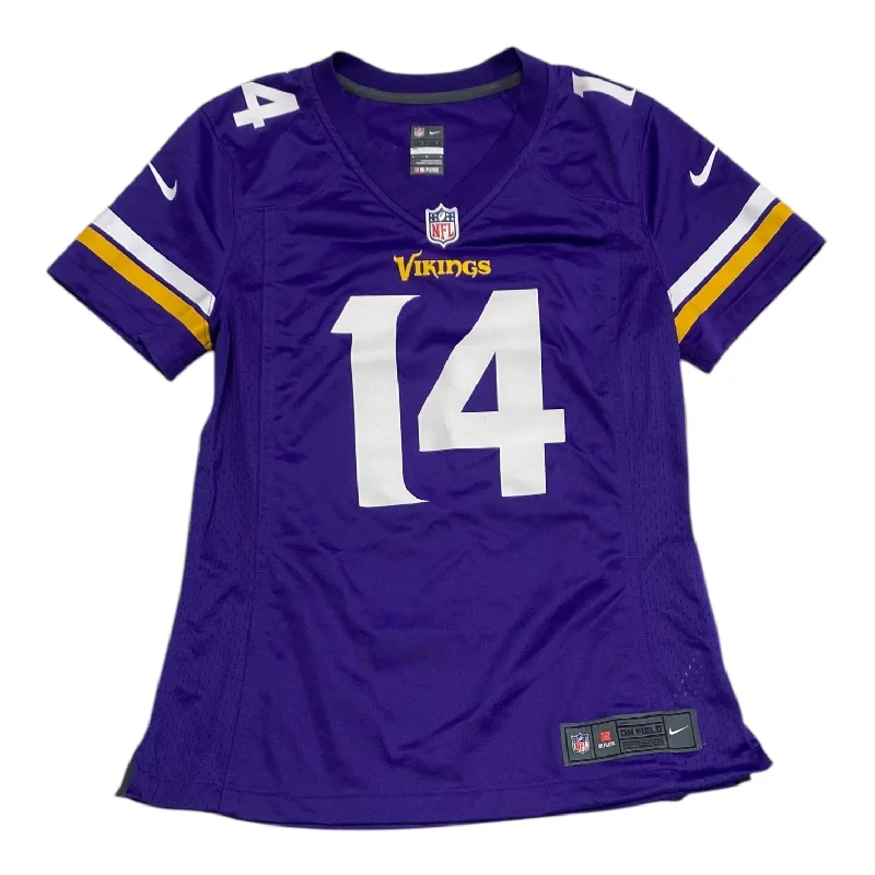 Athletic Top Short Sleeve By Nfl In Purple, Size: M Casual Men's Short