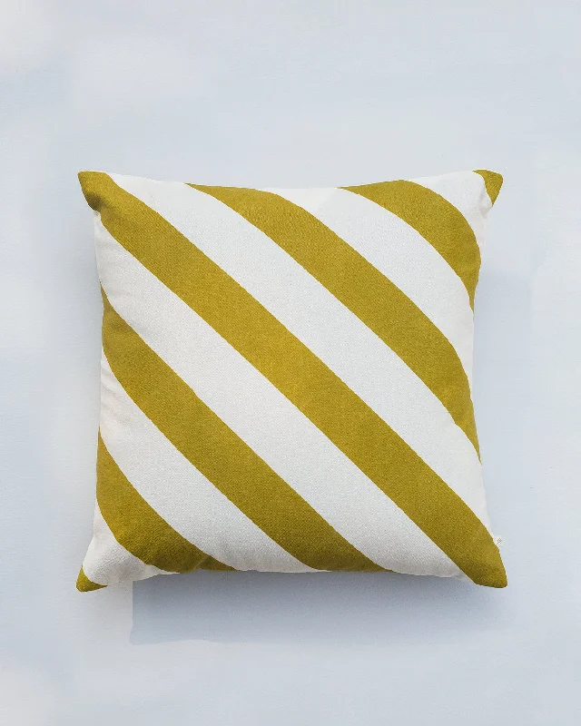 Candy Stripe Cushion Cover - Yellow Artistic Men's Avant