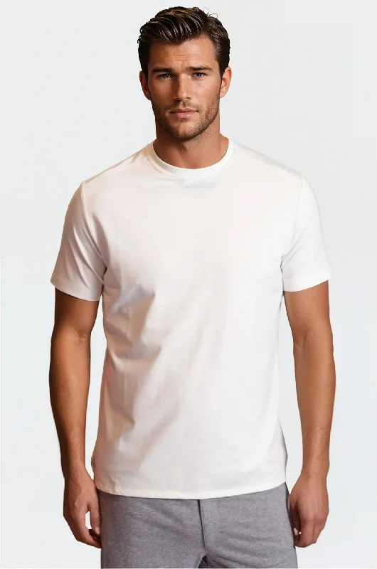 Buki + CINQO Crew Neck T-Shirt White Sophisticated Men's 