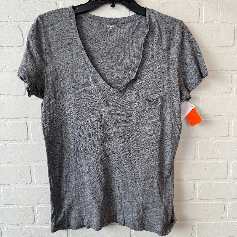 Top Short Sleeve Basic By Madewell In Grey, Size: 0 Tough Men's Military