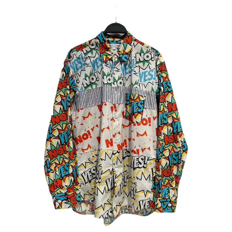 COMME des GARCONS/LS Shirt/L/Cotton/MLT/All Over Print/ Trendy Men's Scandinavian