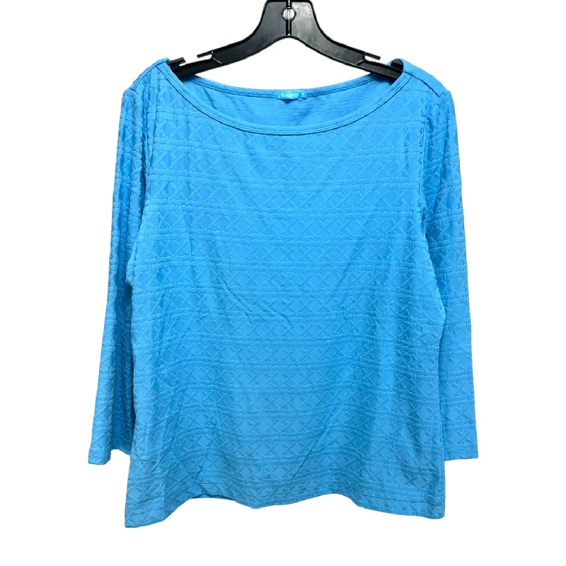 Top Long Sleeve By J Mclaughlin In Blue, Size: Xl Relaxed Men's Australian 