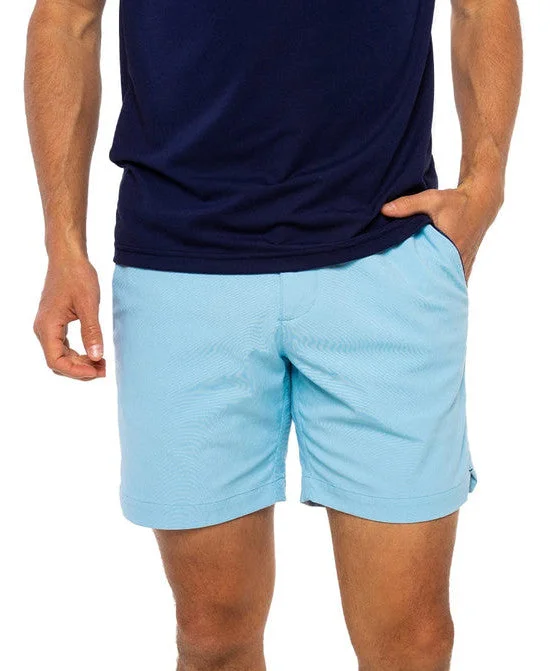 Court Shorts in Light Blue Traditional Men's Wool