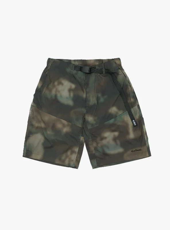 Camp Shorts Nature Mosaic Olive Cool Men's Distressed