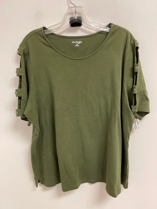 Top Short Sleeve By Kim Rogers In Green, Size: 2x Practical Men's Quick