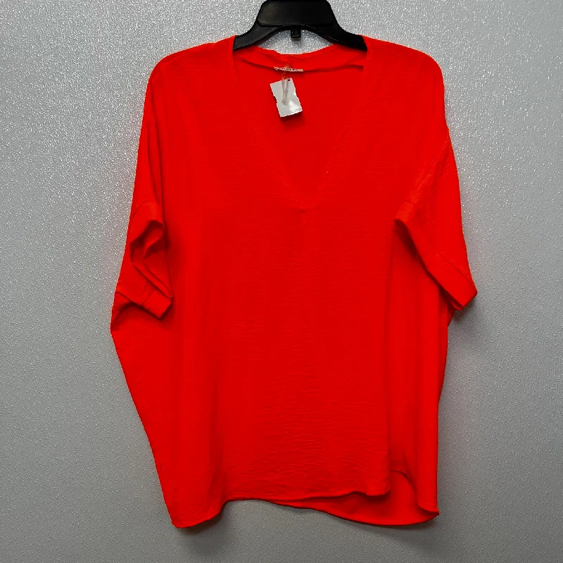 Top Short Sleeve By Jodifl In Neon, Size: L Traditional Men's Wool