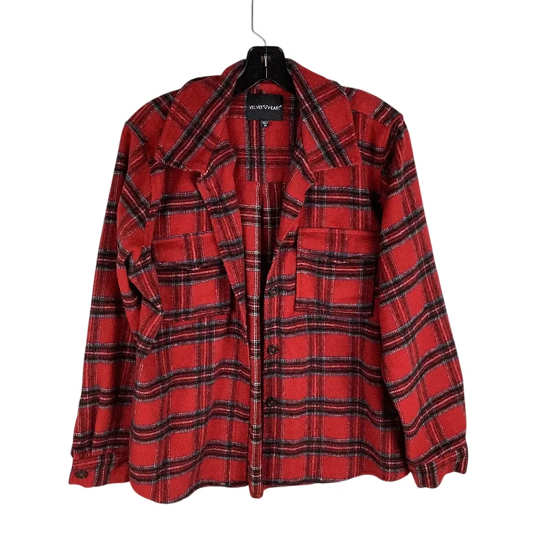 Jacket Shirt By Velvet Heart In Red, Size: M Sophisticated Men's 