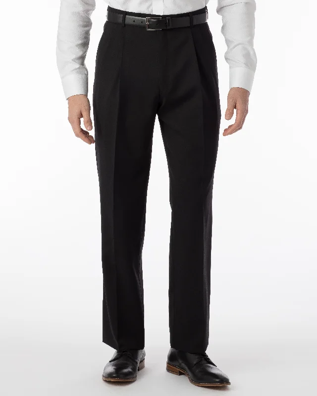 Ballin Pants - Manchester Super 120's Gabardine - Black Laid