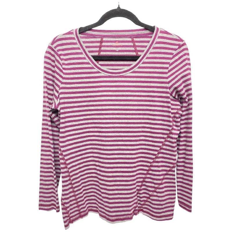 Athletic Top Long Sleeve Crewneck By Talbots In Striped Pattern, Size: Lp Business