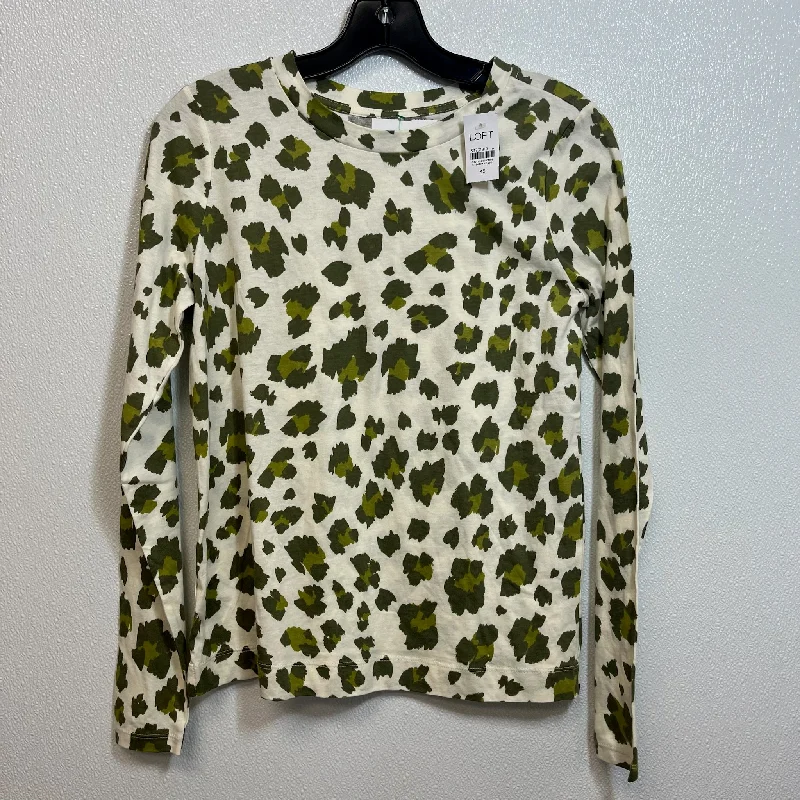 Top Long Sleeve Basic By Loft O In Animal Print, Size: Xs Relaxed Men's Australian 