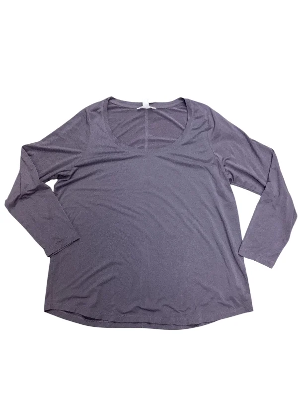 Athletic Top Long Sleeve Crewneck By Athleta In Purple, Size: Xl Dapper Men's 1920S