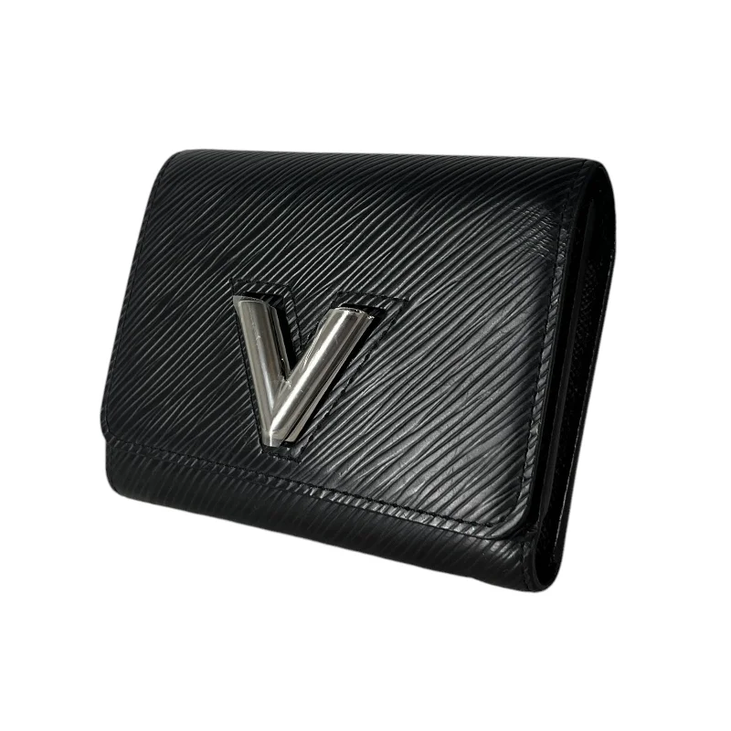 LOUIS VUITTON/Trifold Wallet/Black/Cowhide/M63322/PORTEFEUILLE TWIST COMPACT XS_EPI/M63322 Sharp Men's Italian