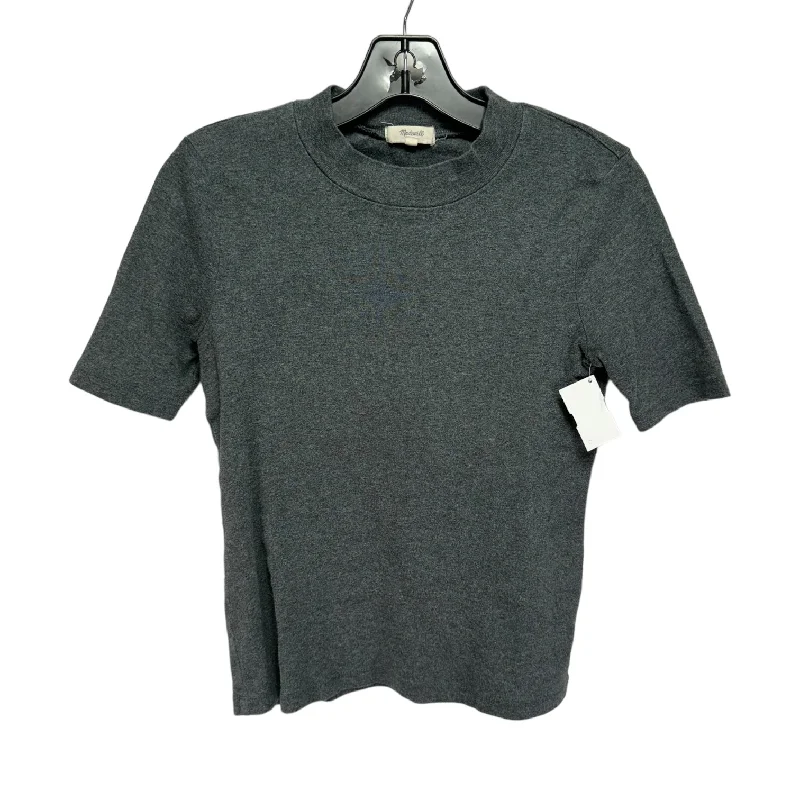 Top Short Sleeve By Madewell In Grey, Size: Xs Tailored