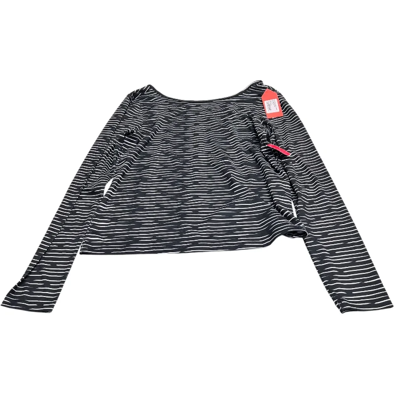 Athletic Top Long Sleeve Crewneck By Oiselle In Black, Size: L Masculine Men's Thick