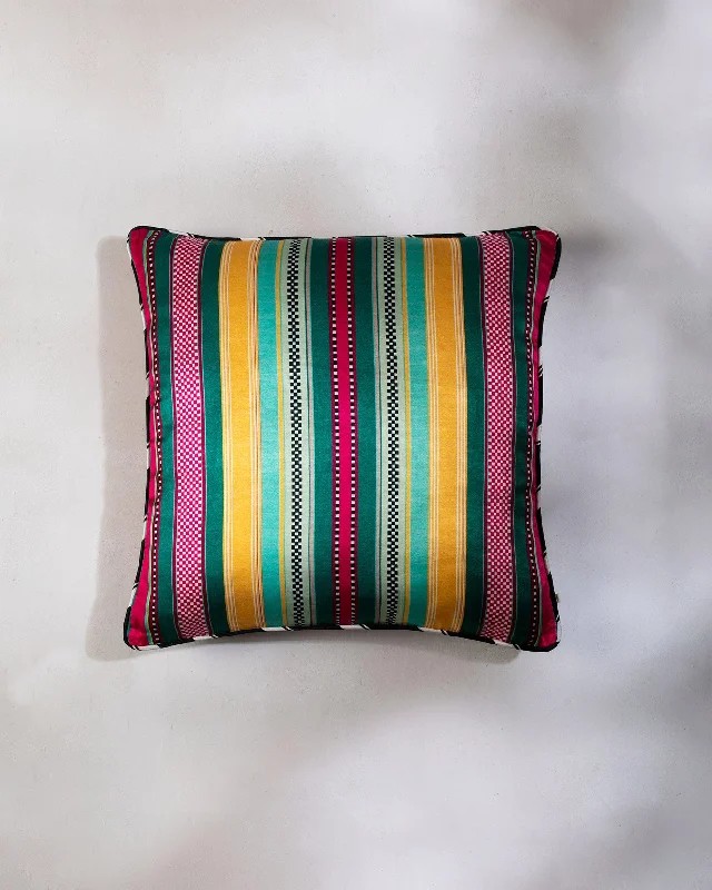 Geometric Stripe Cushion Cover - Multi Street