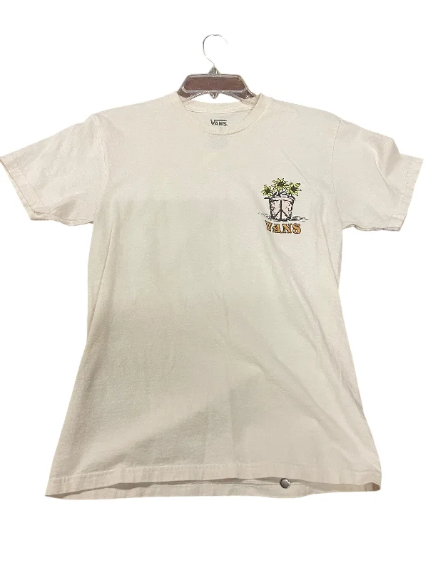 Top Short Sleeve By Vans In Beige, Size: S Earthy Men's Hemp