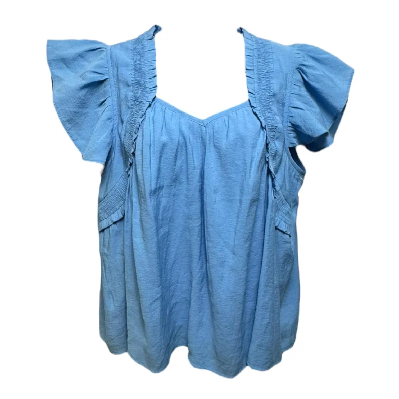 Play Our Song Top By Entro In Sky Blue, Size: S Trendy Men's Bucket