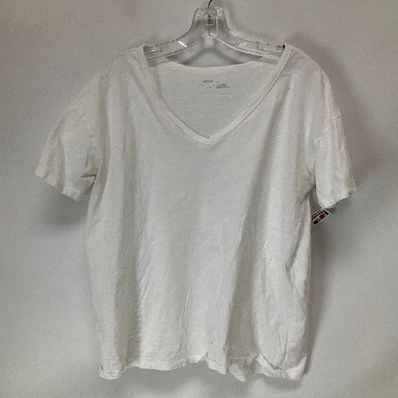 Top Short Sleeve Basic By Aerie In White, Size: S Refined Men's Velvet