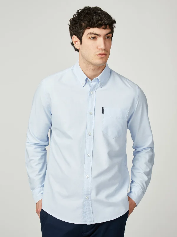 Signature Oxford Long Sleeve - Sky Masculine Men's Thick