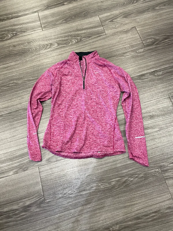 Athletic Top Long Sleeve Collar By Nike In Pink, Size: M Refined Men's Classic 