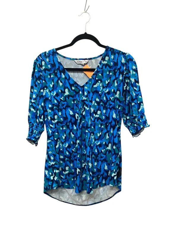 Top Short Sleeve By Clothes Mentor In Blue, Size: S Streetwear Style