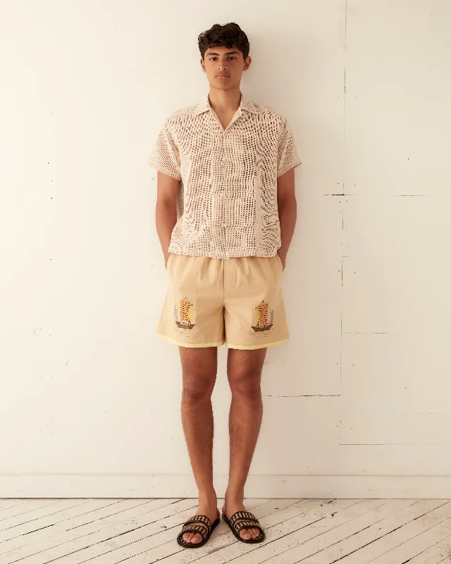 Ship Appliqué Shorts Refined Men's Classic 