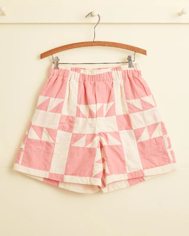 Pink Quilt Shorts Traditional Men's Country