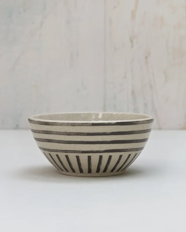 Stripe Cereal Bowl Polished Men's Satin