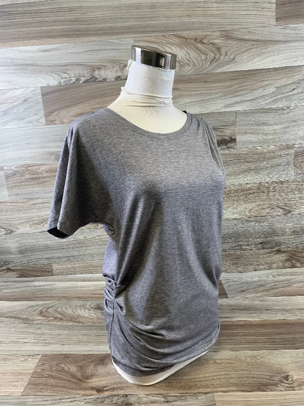 Athletic Top Short Sleeve By Athleta In Grey, Size: S Earthy Men's Sustainable 