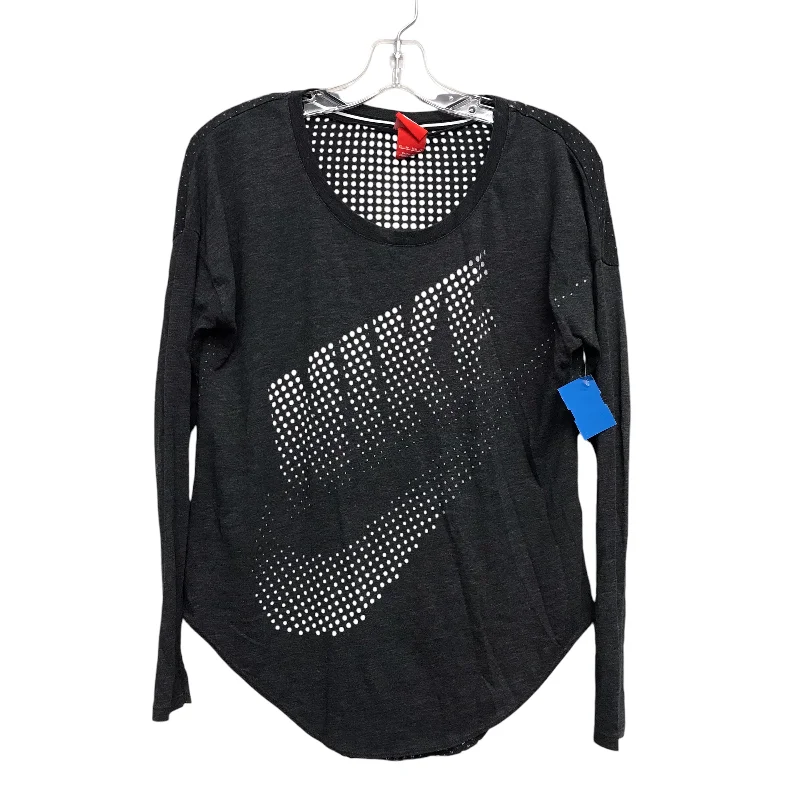 Athletic Top Ls Crewneck By Nike Apparel In Grey, Size:Xs Modern Men's Tech