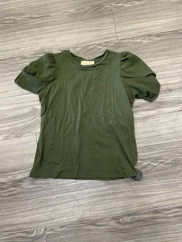 Top Short Sleeve By Michael Kors In Green, Size: S Confident Men's High