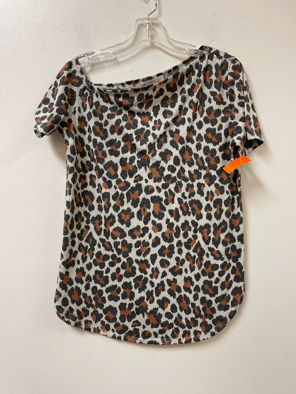 Top Short Sleeve By Clothes Mentor In Animal Print, Size: S Artistic Men's Hand