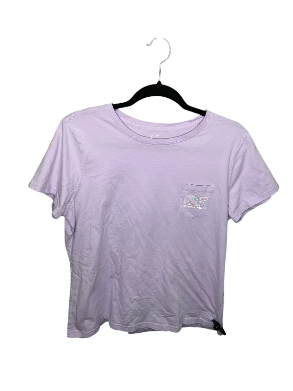 Top Short Sleeve By Vineyard Vines In Purple, Size: L Beach