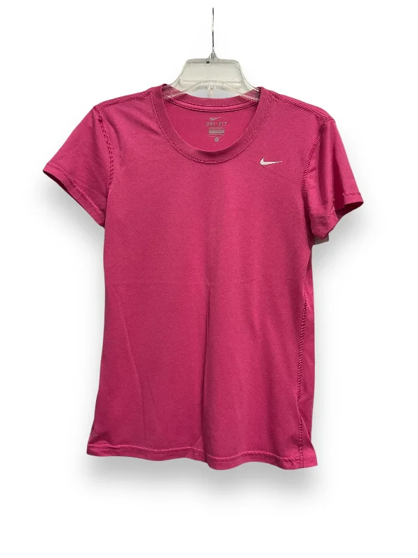 Athletic Top Short Sleeve By Nike Apparel In Pink, Size: S Elegant Men's Cashmere