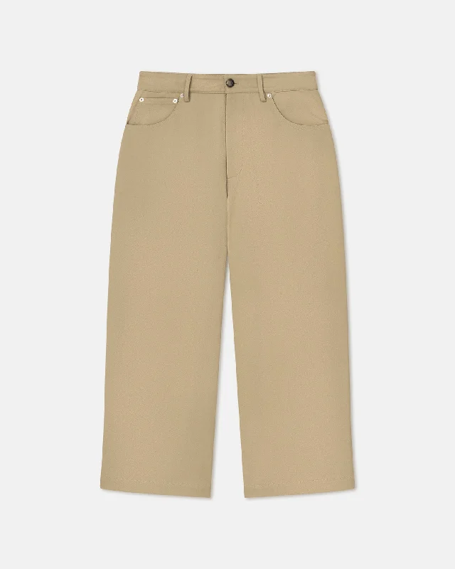 Leonid - Cavalry Twill Balloon Pants - Pebble Traditional Men's Country