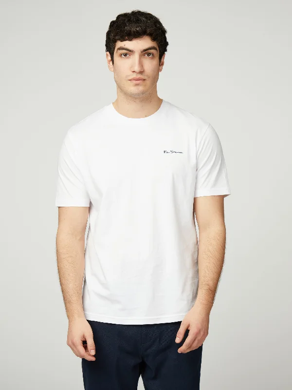 Signature Tee - White Relaxed Men's Australian 