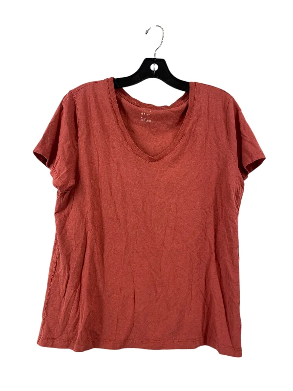 Top Short Sleeve By A New Day In Red, Size: Xl Elegant Men's Cashmere