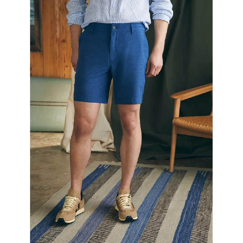 Faherty 7-Inch Belt Loop All Day Shorts - Navy British Gentleman Style