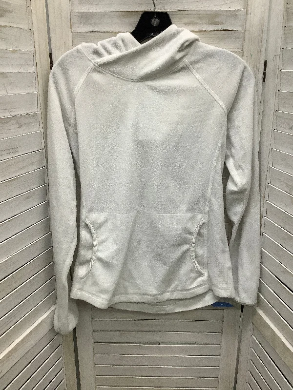 Athletic Top Long Sleeve Hoodie By Columbia In White, Size: S Tailored