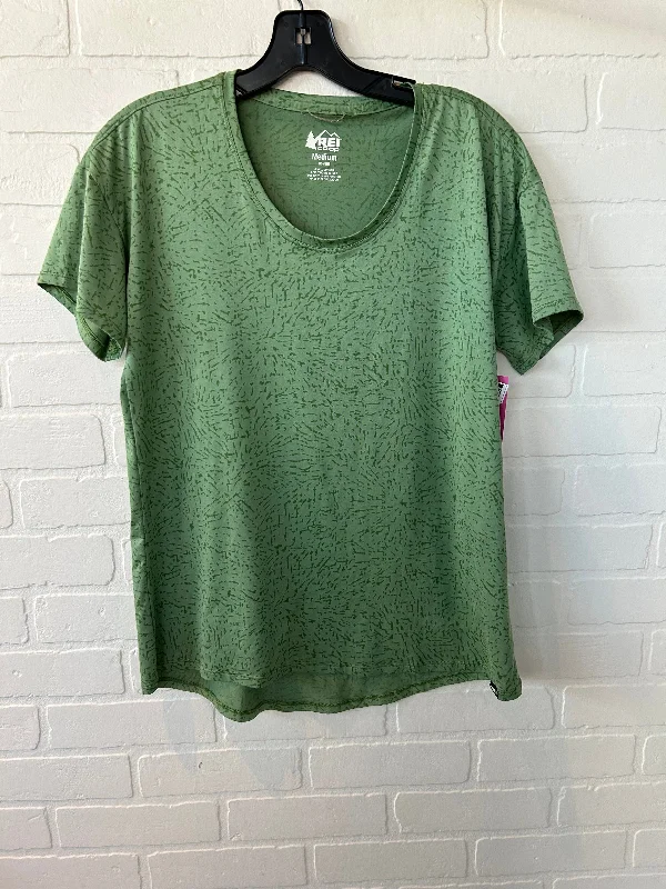 Athletic Top Short Sleeve By Rei In Green, Size: M Dynamic Men's Moto