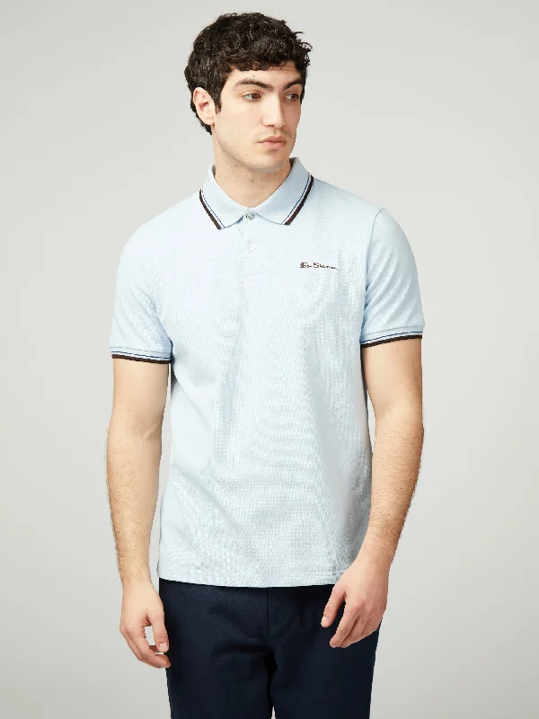 Signature Pique Polo - Sky Sporty Men's Tennis